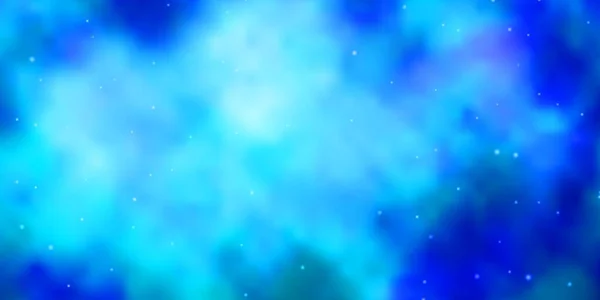 Patrón Vectorial Luz Azul Con Estrellas Abstractas — Vector de stock