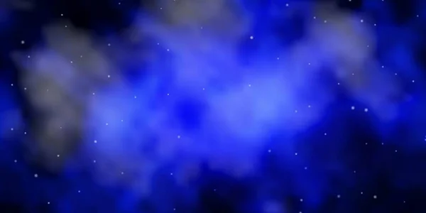 Fondo Vector Azul Oscuro Con Estrellas Colores — Vector de stock