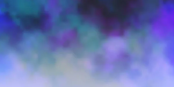 Rosa Escuro Layout Vetor Azul Com Paisagem Nublada Ilustração Abstrata —  Vetores de Stock