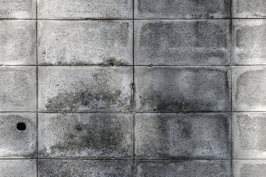 Closeup Beton taş duvar, adam
