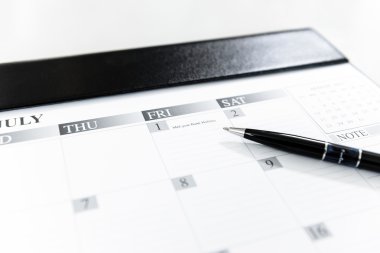 Takvim zaman çizelgesi 1 Temmuz - yıl ortası banka tatil Tayland