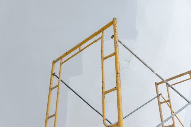 İnşaat iskele. Bina iç arka plan