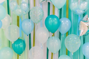 Pastel renk balonlar arka planı için