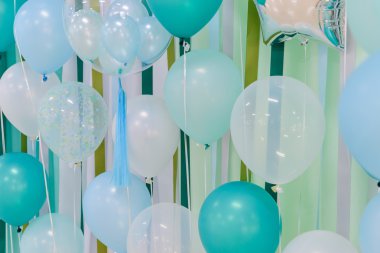Pastel renk balonlar arka planı için