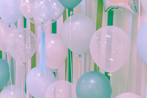 Pastel color balloons for background — Stock Photo, Image