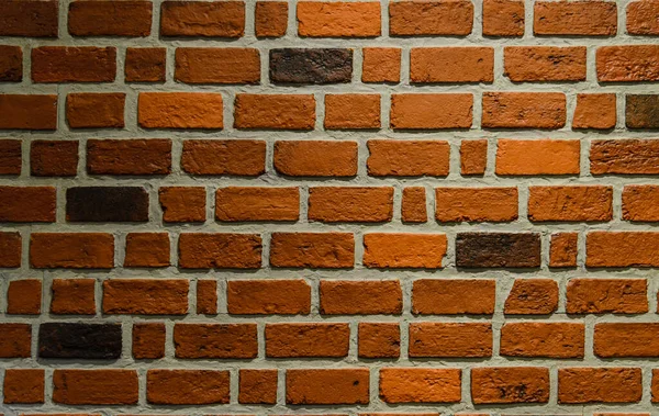 Muro Mattoni Colore Arancione Schema Sfondo — Foto Stock