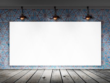 Duvar Tavan Lambası için bilgi iletisi ile boş çerçeve