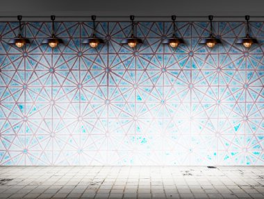 Kirli kiremit odada tavan lambası