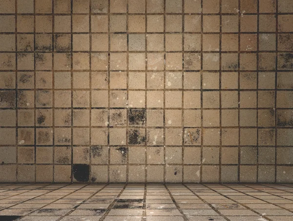 Dirty tile room — Stock Photo, Image