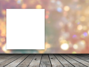 Bokeh arka plan üzerinde boş çerçeve