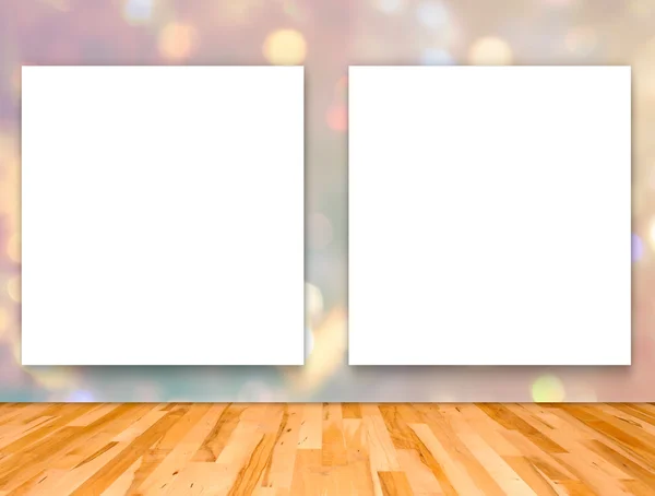 Blank frame on bokeh background — Stock Photo, Image