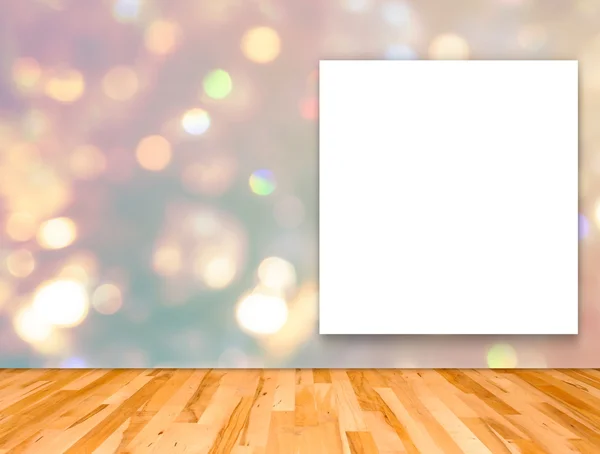 Blank frame on bokeh background — Stock Photo, Image