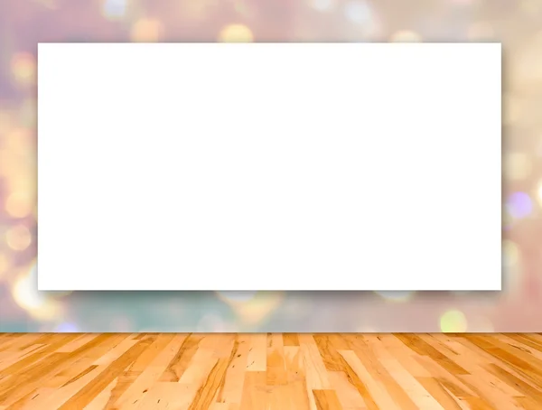 Blank frame on bokeh background — Stock Photo, Image