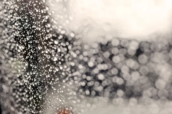 Rainy drop on the mirror - Stock Image — Stock Photo, Image