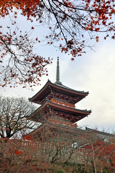 Tempio di Kiyomizu-dera a Kyoto, Giappone — Foto Stock