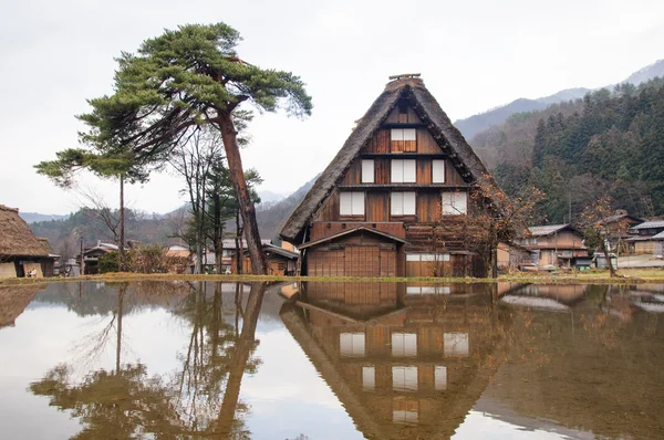 Shirakawa-go wereld erfgoed, Japan — Stockfoto