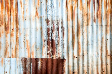 Galvanizli demir plaka, doku arka plan closeup rusted