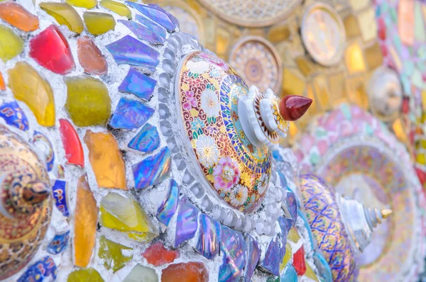 Colorful crystal art at Phasornkaew Temple Khao Kho, Phetchabun,Thailand — Stock Photo, Image