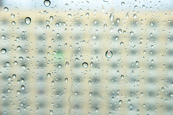 Rainy drop on the mirror - Stock Image — Stock Photo, Image