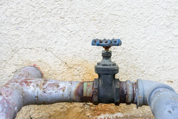 Old water supply main pipeline — Stock Photo, Image