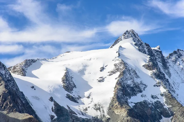 Vista montanha do Glaciar Franz Josefs Hohe, Parque Nacional Hohe Tauern, Áustria — Fotografia de Stock