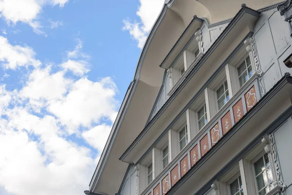 Holzhäuser in Appenzel, Schweiz — Stockfoto