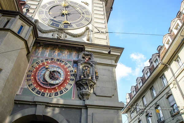Zytglogge em Berna, torre de relógio medieval, Suíça — Fotografia de Stock