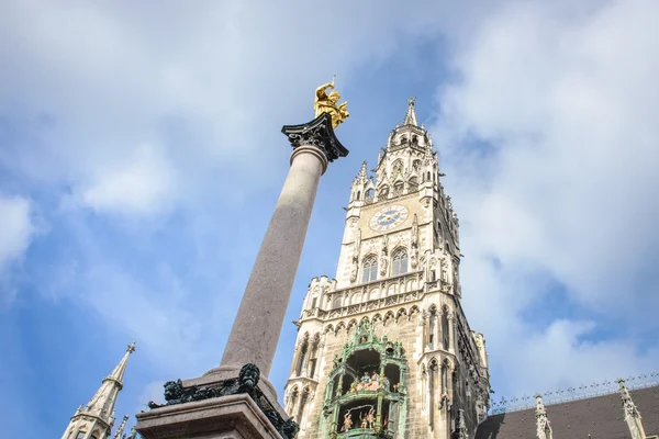 Zentraler marienplatz, deutschland, europa — Stockfoto