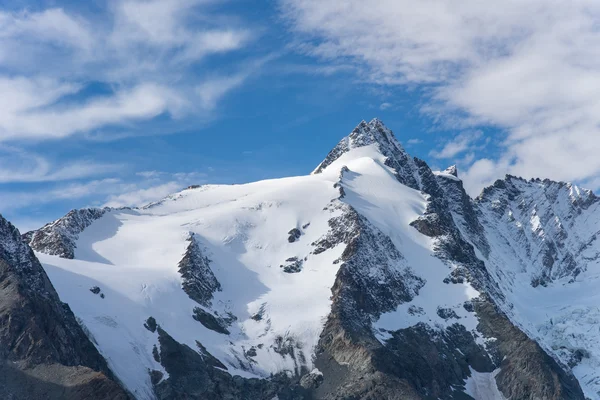 Vista montanha do Glaciar Franz Josefs Hohe, Parque Nacional Hohe Tauern, Áustria — Fotografia de Stock