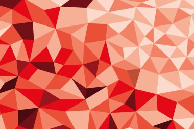 Red Color low poly Mosaic Background, Vector illustration, Creative Design Templates clipart