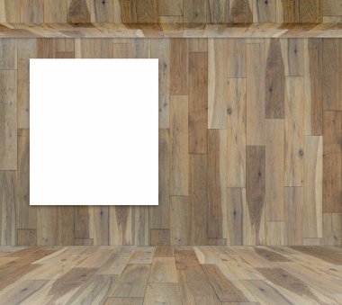 Bilgi iletisi ahşap Oda boş çerçeve