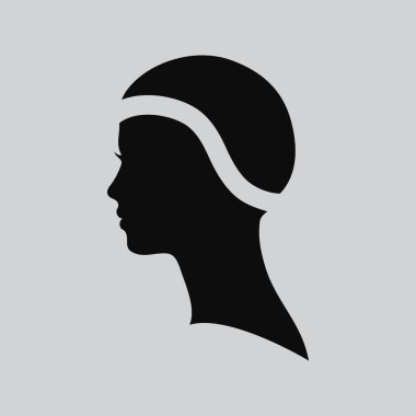 Kadın yüz logosunu görmeniz gerekir. Soyut logosunu görmeniz gerekir. Güzel kadın profil. Bir kız portresi. Soyut logo tasarım şablonu güzellik salonları, Masaj, kozmetik ve spa, Kuaför, Uluslararası Kadınlar Günü. Vektör