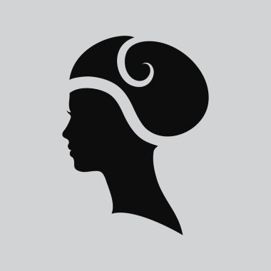 Kadın yüz logosunu görmeniz gerekir. Soyut logosunu görmeniz gerekir. Güzel kadın profil. Bir kız portresi. Soyut logo tasarım şablonu güzellik salonları, Masaj, kozmetik ve spa, Kuaför, Uluslararası Kadınlar Günü. Vektör