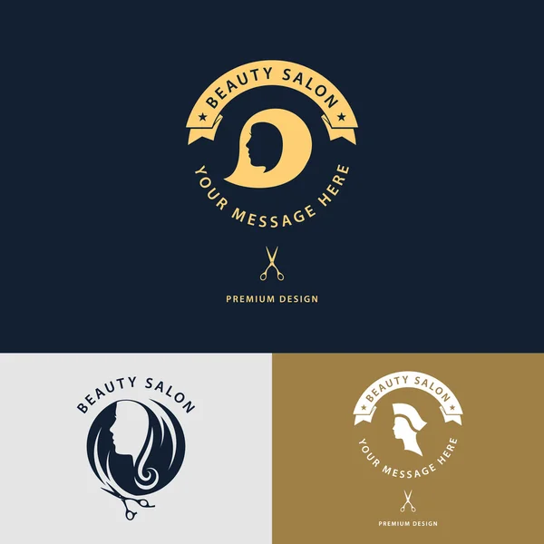 Hairstyle salon logo design Vector Art Stock Images | Depositphotos Hairstyle salon logo design Vector Art Stock Images | Depositphotos