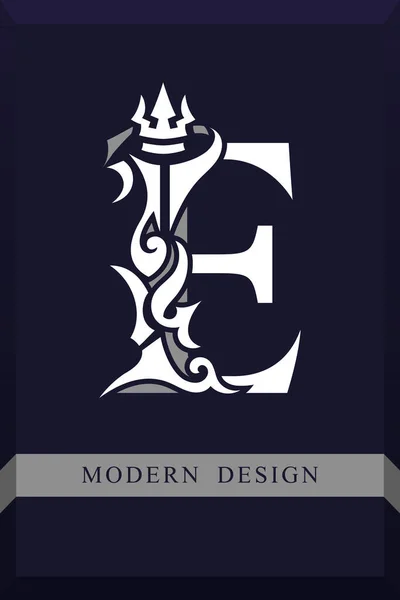 Graceful Royal Style 크리에이티브 그래픽아름다운 Vintage Drawn Emblem Book Design — 스톡 벡터