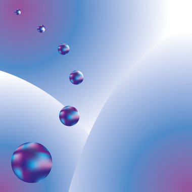 Soyut gezegenlerin arka plan. Vektör çizim