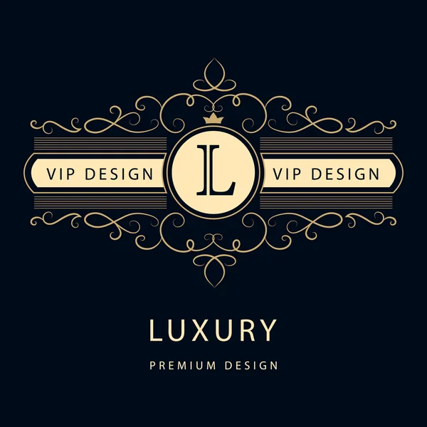 Monogram design elementen, sierlijke sjabloon. Elegante lijn art logo ontwerp. Zakelijk teken, identiteit voor Restaurant, Royalty, Boutique, Cafe, Hotel, Heraldic, Jewelry, Fashion, Wine. Vectorillustratie — Stockvector