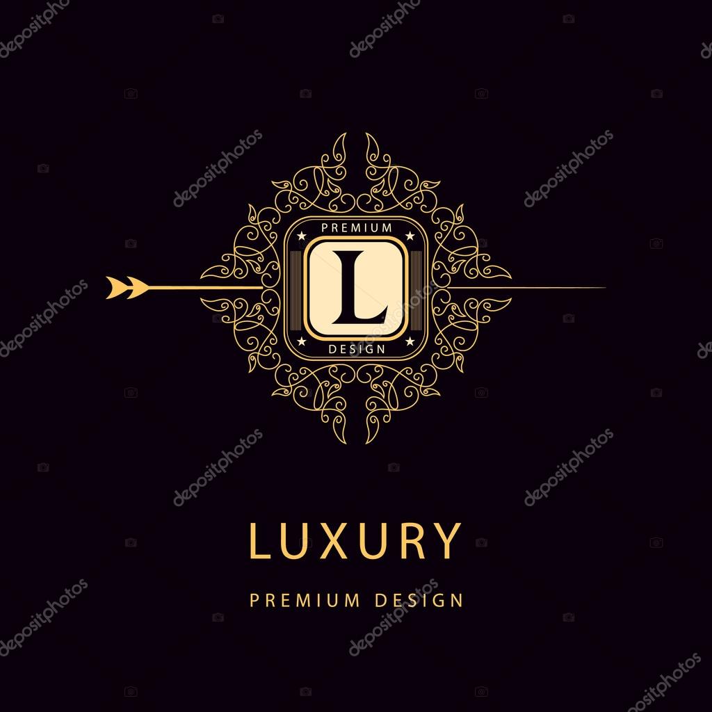 Vector illustration of Monogram design elements, graceful template. Elegant line art logo design. Business sign, identity for Restaurant, Royalty, Boutique, Cafe, Hotel, Heraldic, Jewelry, Fashion, Wine. Vector illustration