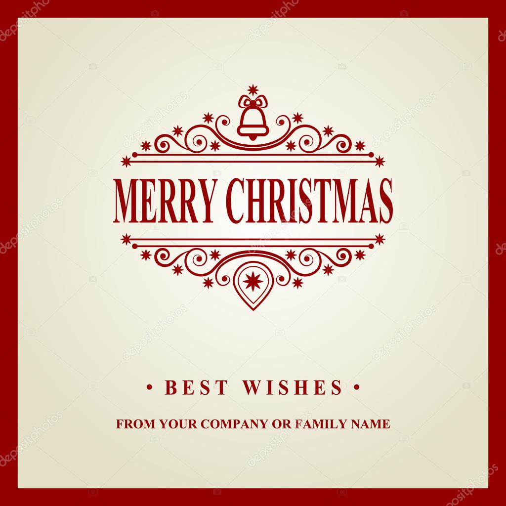 Happy new year message Merry Christmas holidays wish Greeting card invitation brochure