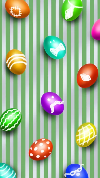 Huevos de Pascua. Fondo para Iphone — Foto de Stock