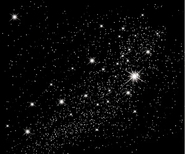 Αστέρια στον ουρανό. Διάνυσμα φόντο. — Διανυσματικό Αρχείο