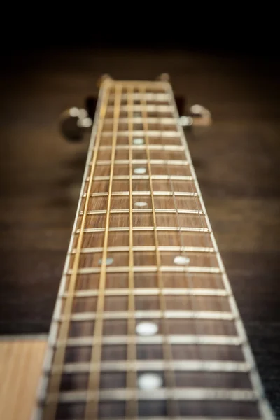 Acoustic guitar fretboard — Stock Photo, Image