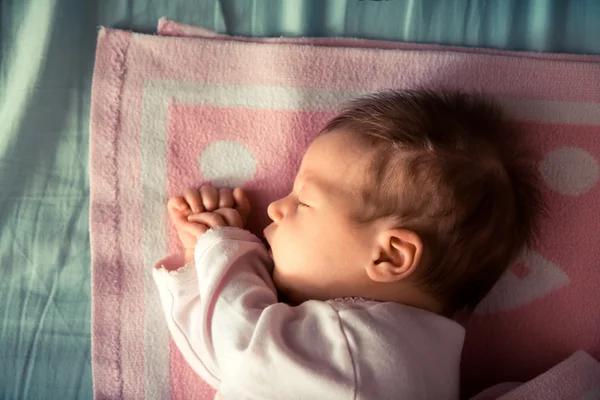 Peaceful sleep of newborn baby — Stock Photo, Image