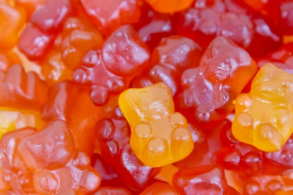 Jelly bears. Childrens jelly vitamins. Childrens sweets. — Stock Photo, Image