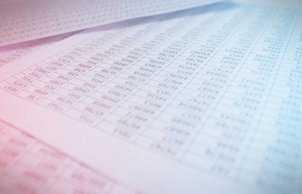 Finance data or Financial report. Concentration of business development and financing. Background for presentation. Copy space
