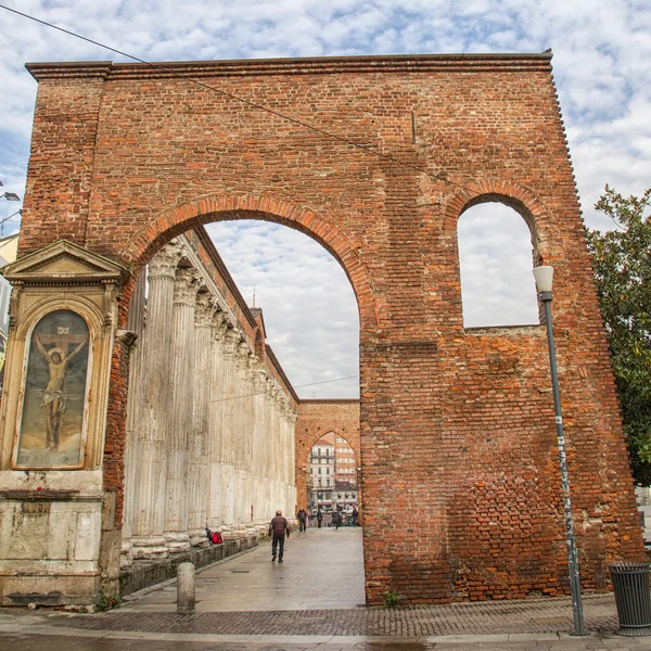 Colunas de Milão de San Lorenzo — Fotografia de Stock