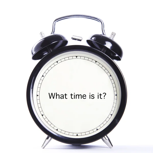 ¿Qué hora es?  ? — Foto de Stock