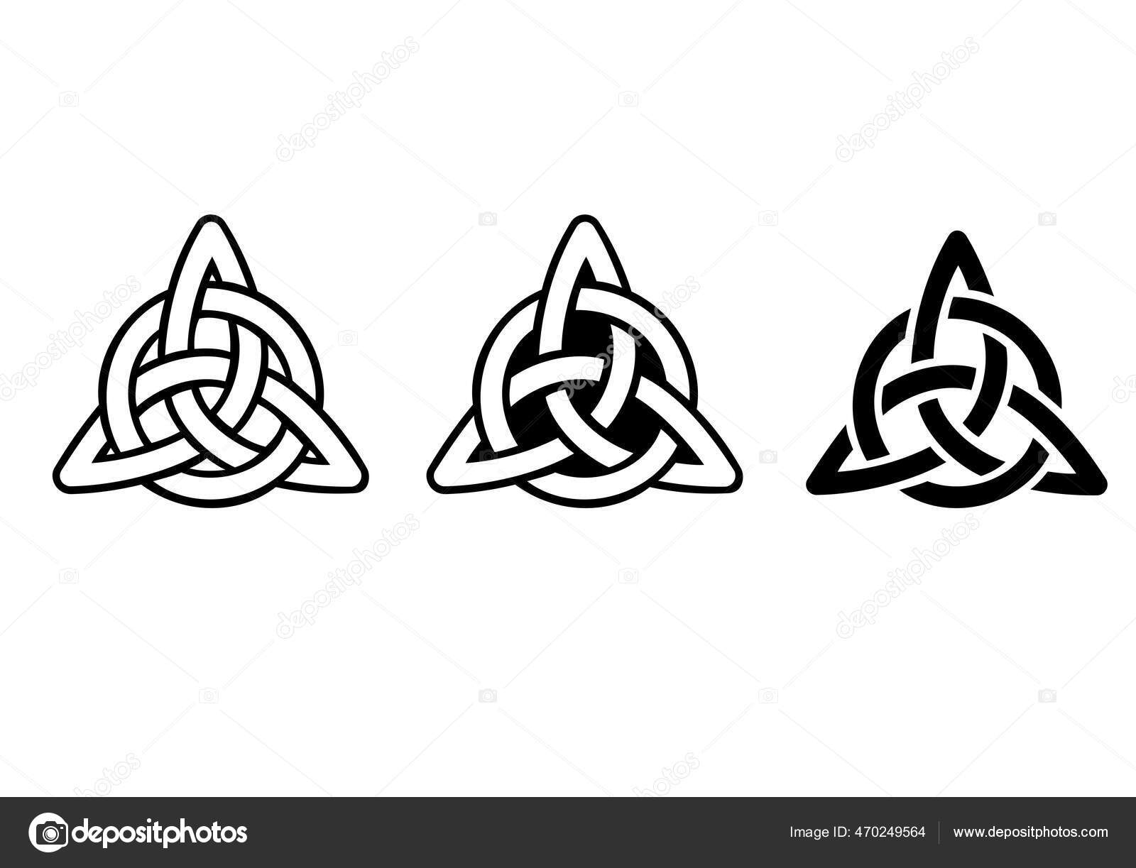 Celtic dragons and sword, symbol of the Viking. Helm of Awe, aegishjalmur, celtic  trinity knot, northern ethnic style, tattoo. Dragons and Celtic knot, tattoo  and t-shirt design Stock Vector | Adobe Stock