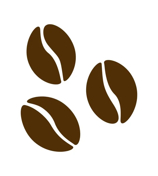 Silhouette Coffee Beans Coffea Arabica — Zdjęcie stockowe