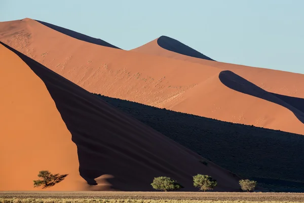 Dunas de areia Sossusvlei Namíbia — Fotografia de Stock
